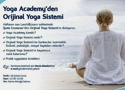 DENİZBANK - ORİJİNAL YOGA SİSTEMİ SUNUMU